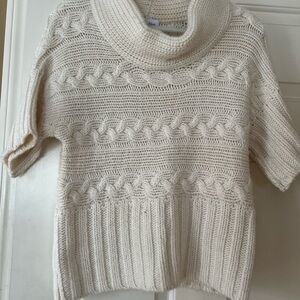 Calvin Klein Ivory Cable Knit Sweater